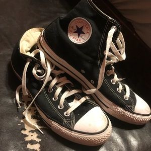 Black Converse Hightop Sneakers